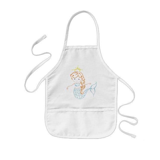 Mermaid Fairy Kids Apron (Front)