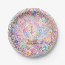 Mermaid Fairy Lagoon Paper Plates