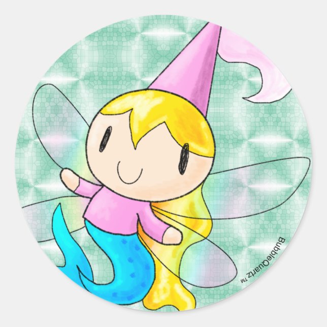 Mermaid Fairy Princess Sticker Sheet (Front)