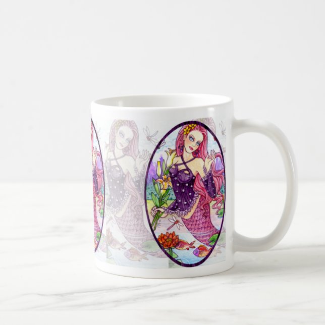 Mermaid Fairy Tea Coffee Mug by Ann Howard (Right)