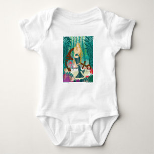 Mermaid Family (dark blondes) Baby Bodysuit