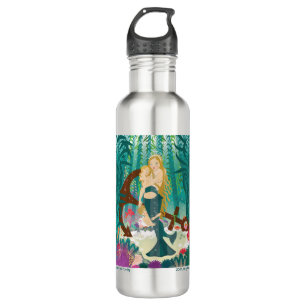 Mermaid Family (dark blondes) Water Bottle