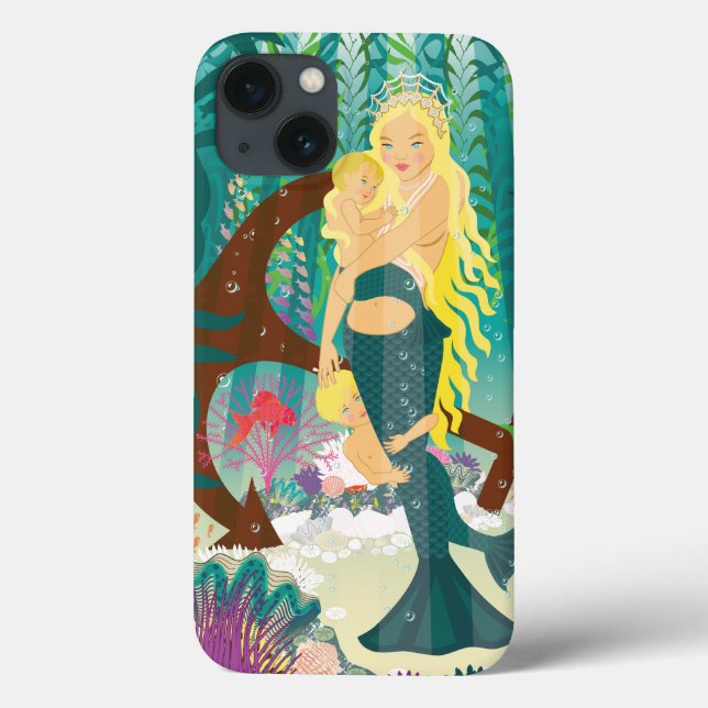Mermaid Family (light blondes) Case-Mate iPhone Case (Back)