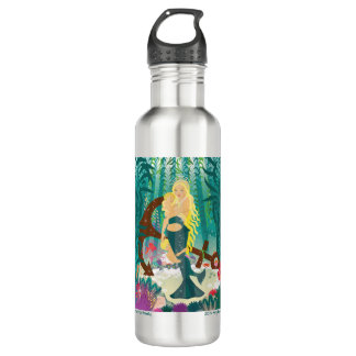 Mermaid Family (light blondes) Water Bottle
