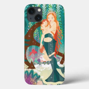 Mermaid Family (redheads) iPhone 13 Case