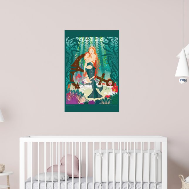 Mermaid Family (redheads) Poster (Nursery 2)