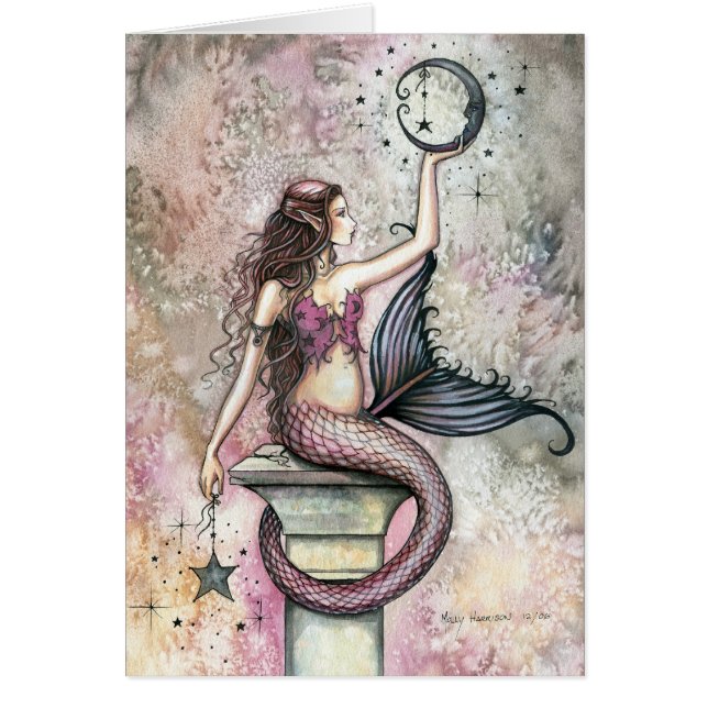 Mermaid Fantasy Art Card by Molly Harrison (Front)