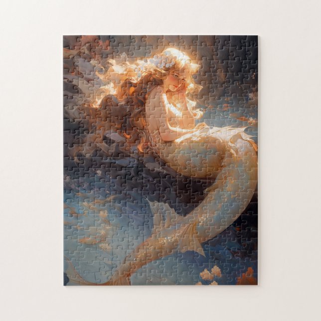 Mermaid Fantasy Art Jigsaw Puzzle (Vertical)