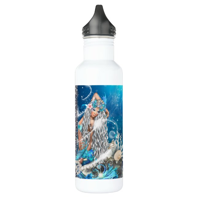 Mermaid Fantasy Blonde Enchanted Beach 710 Ml Water Bottle (Left)