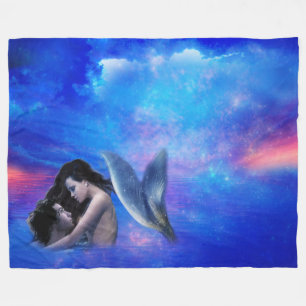 Mermaid Fantasy Fleece Blanket
