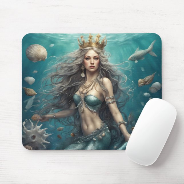 Mermaid Fantasy Mouse Pad (With Mouse)