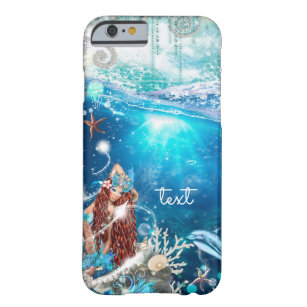 Mermaid Fantasy Red Head Enchanted Beach Barely There iPhone 6 Case