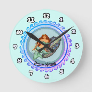 Mermaid  fish lure  clock