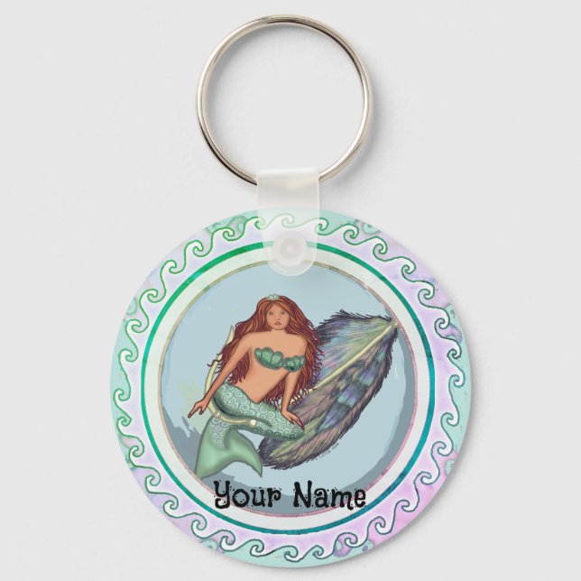 Mermaid Fish Lure Key Ring (Front)
