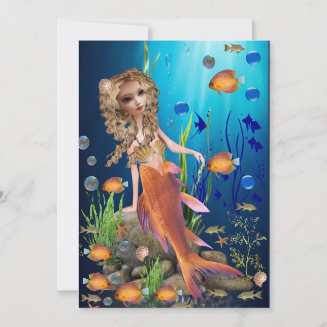 Mermaid Flat card (Front)