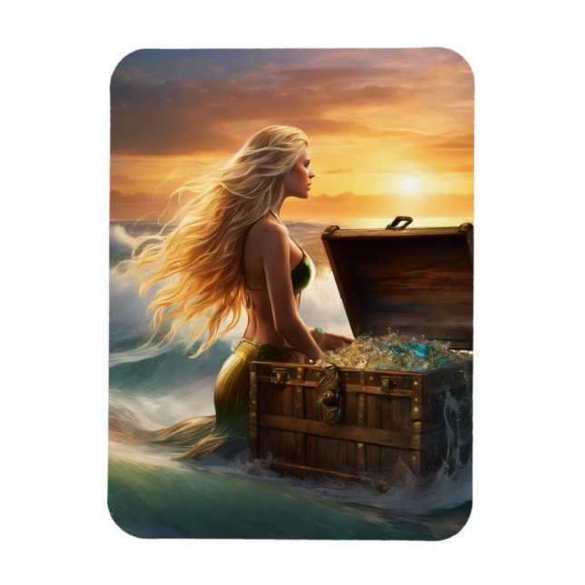 Mermaid Flexible Photo Magnet (Vertical)