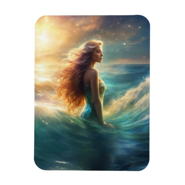 Mermaid Flexible Photo Magnet (Vertical)