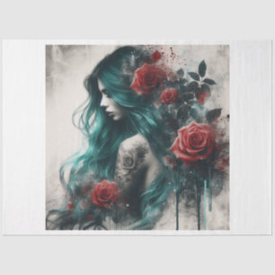 Mermaid Flower Tissue Paper