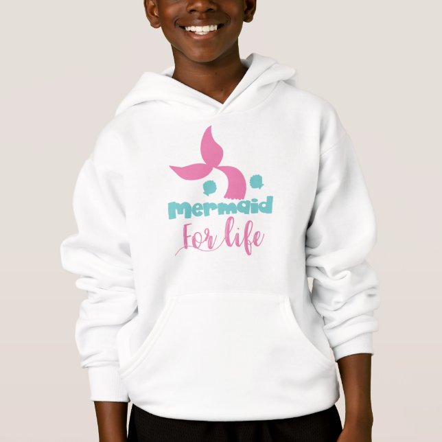 Mermaid For Life, Mermaid Tail, Mermaid Silhouette (Front)