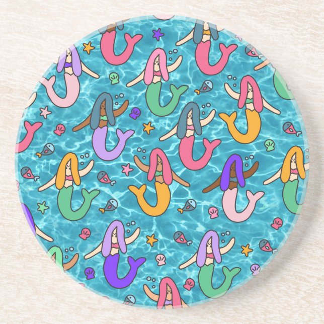 Mermaid friends coaster (Front)