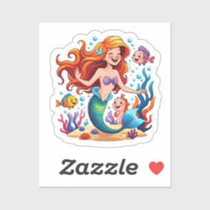 Mermaid Friends Personalised Fun set  Sticker