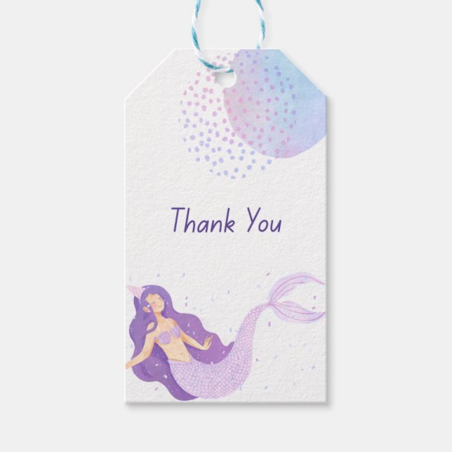 Mermaid Gift Tags (Front)
