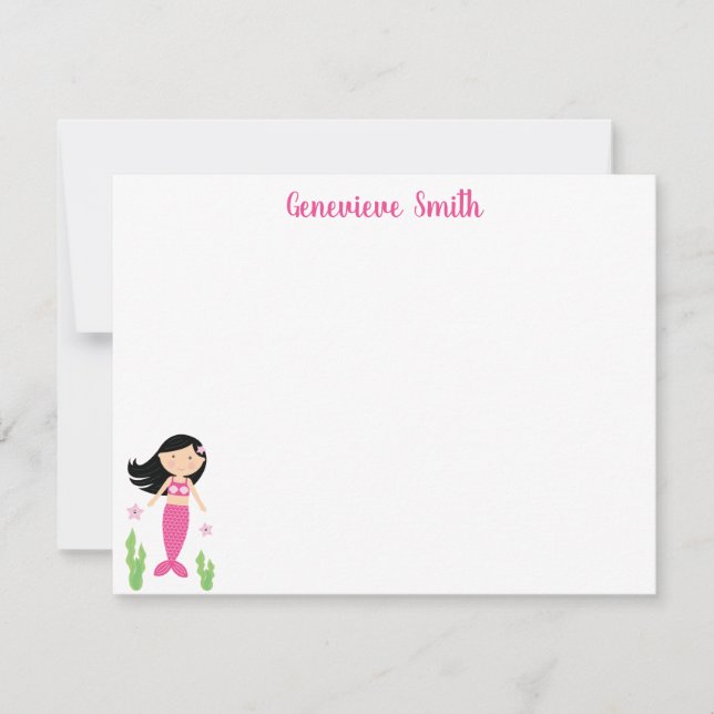 Mermaid Girl Card (Front)