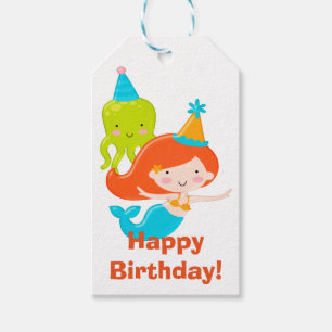 Mermaid Girl Gift Tags