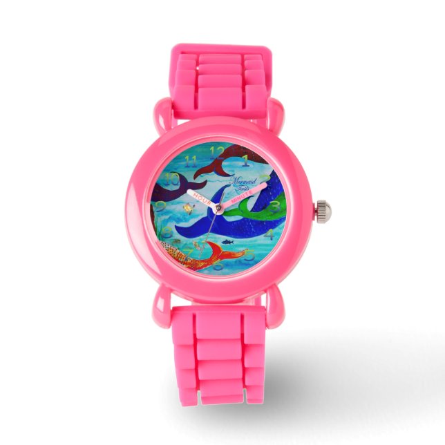 Mermaid girl glitter watch (Front)