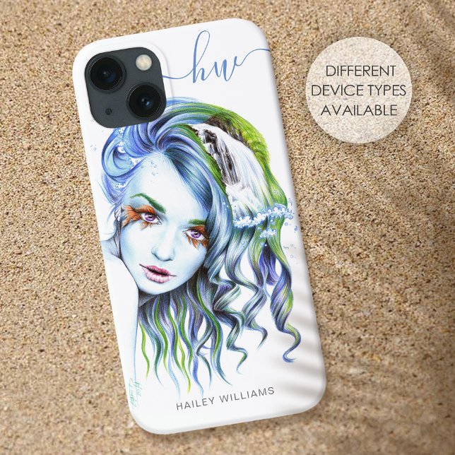 Mermaid girl Water woman Surreal Fantasy Art Name Case-Mate iPhone Case (Creator Uploaded)