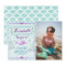 Mermaid Girl's Birthday Party Photo Invitation