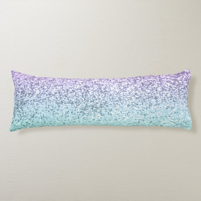 Mermaid Girls Glitter 1b (Faux Glitter) #pastel   Body Cushion (Front)