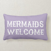 Mermaid Girls Nursery Bedroom Decor Pillow