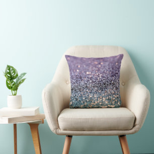 Mermaid Glitter Bokeh Glam 2 Cushion