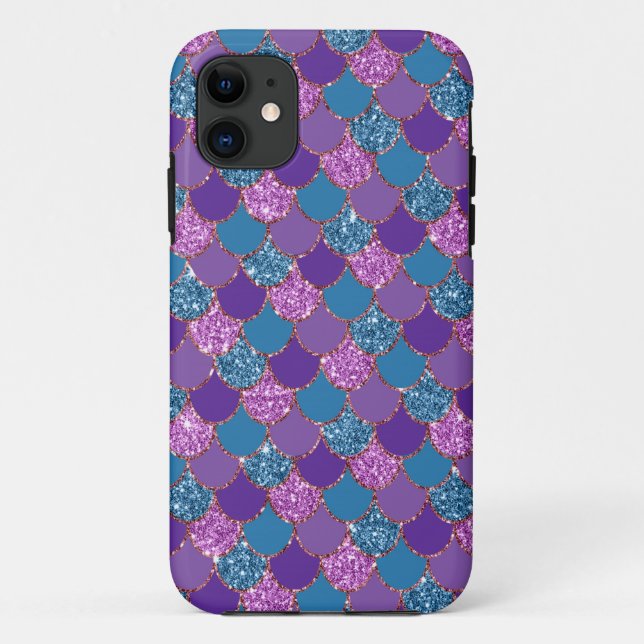 Mermaid Glitter Design - Personalise Your Own Case-Mate iPhone Case (Back)