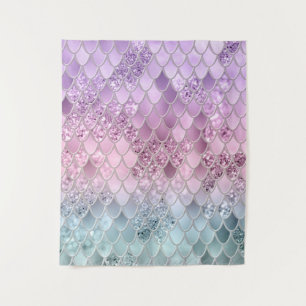 Mermaid Glitter Scales #2a (Faux Glitter) #shiny  Tapestry