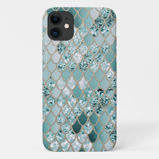 Mermaid Glitter Scales #3 #shiny Case-Mate iPhone Case (Back)