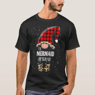 Mermaid Gnome Buffalo Plaid Matching Family Chris T-Shirt
