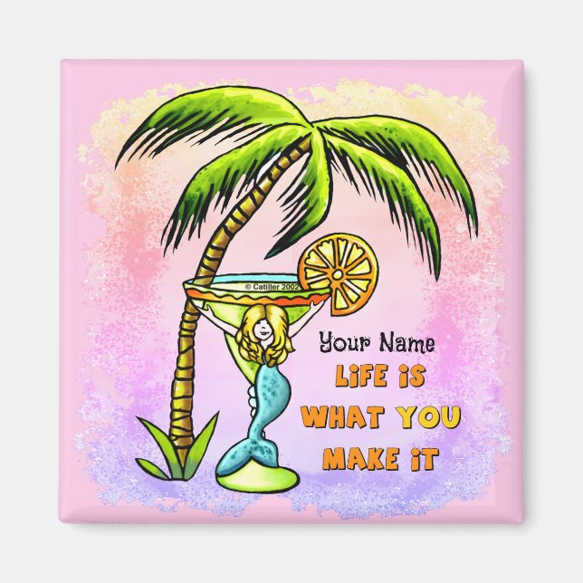 Mermaid Good Life Magnet (Front)