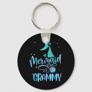 Mermaid Grammy Funny Women Family Matching Party Key Ring