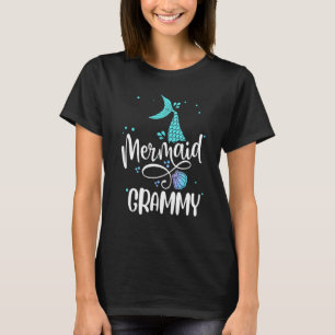 Mermaid Grammy Women Family Matching Party Squad T-Shirt