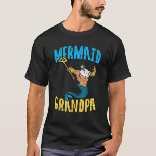 Mermaid Grandpa Neptune Family Security Matching P T-Shirt