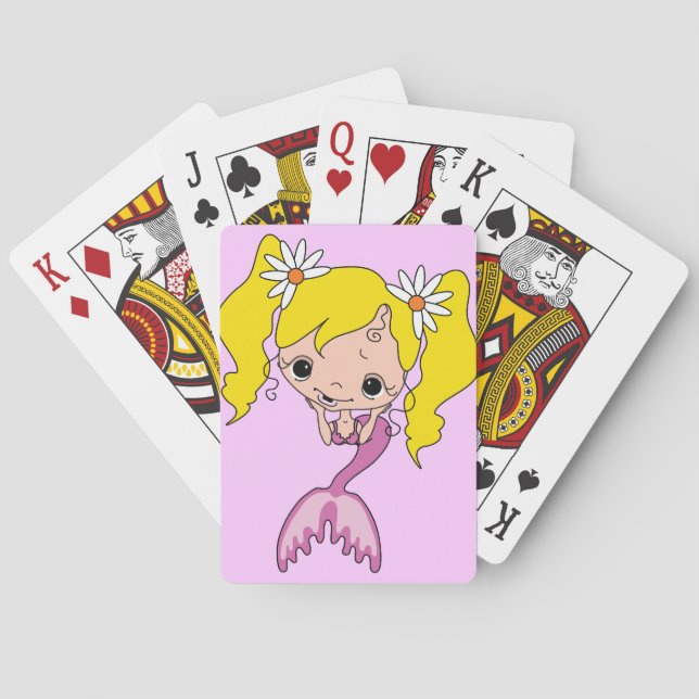 Mermaid Graphic Playing Cards (Back)