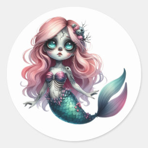 Mermaid Halloween Stickers