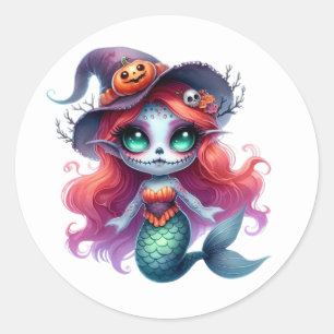 Mermaid Halloween Stickers