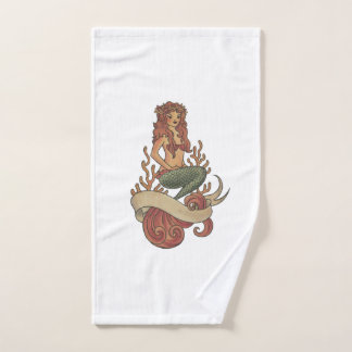 mermaid hand towel
