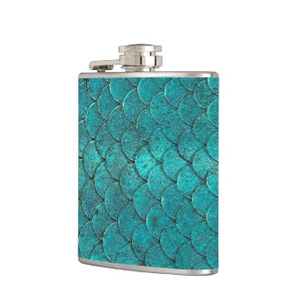 mermaid hip flask