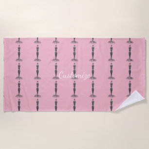 Mermaid Hold Heart Thunder_Cove Beach Towel