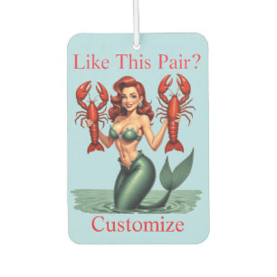 Mermaid Holding Lobsters Thunder_Cove Car Air Freshener