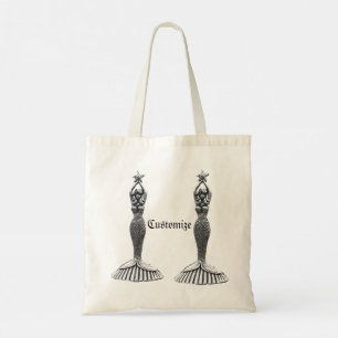 Mermaid Holding Star Thunder_Cove Tote Bag